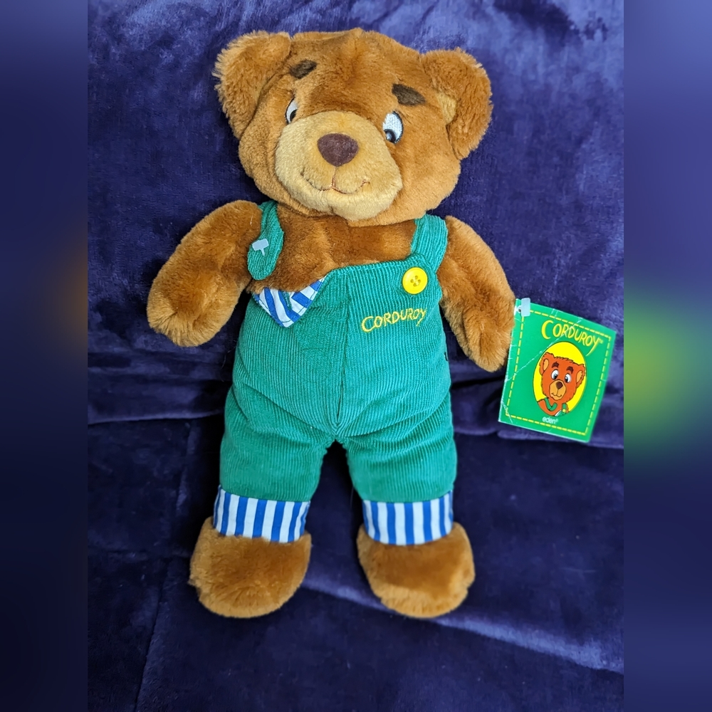 Vintage 1996 Eden Corduroy Bear Plush NWT Great condition from non-smoking home.